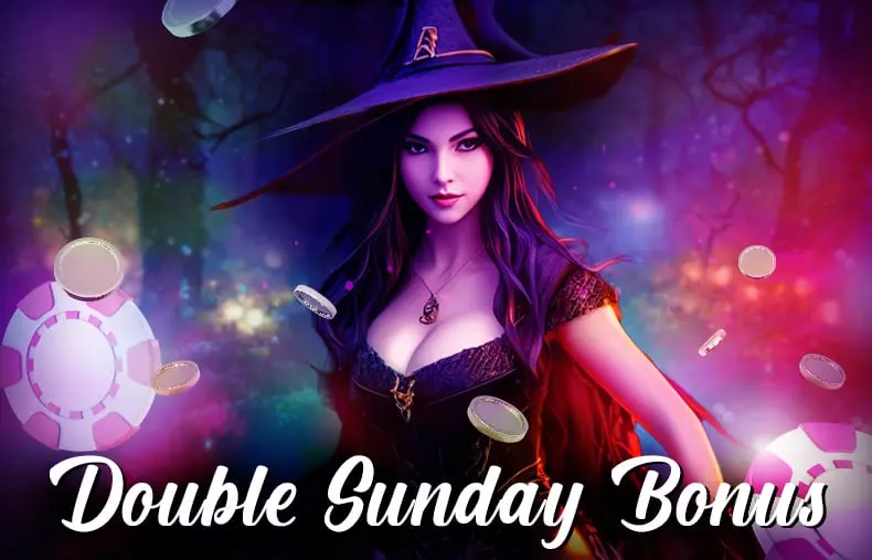 Double bonus du dimanche de Magical spin casino