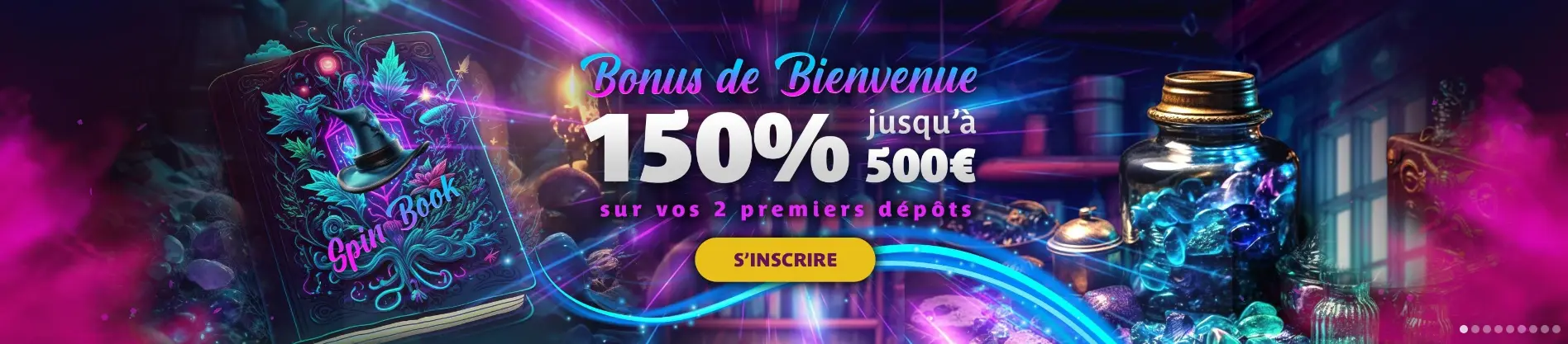 Bonus de Bienvenue 150% de Magical Spin casino