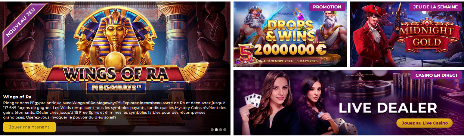 Jeux de Magical Spin Casino